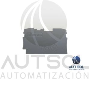 Tapa Final Wago 2004-1291 | Placa Cierre Gris | Para Clema 4mm² (Serie 2004)