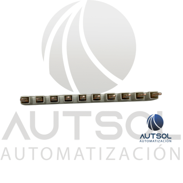 Puente de Conexión Wago 2004-410 | 10 Polos Gris | Jumper para Clema TOPJOB S 4mm²