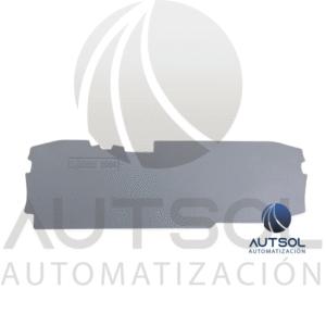 Tapa Final Wago 2006-1691 | Placa Cierre Gris | Para Clema Portafusible / Seccionable 6mm²