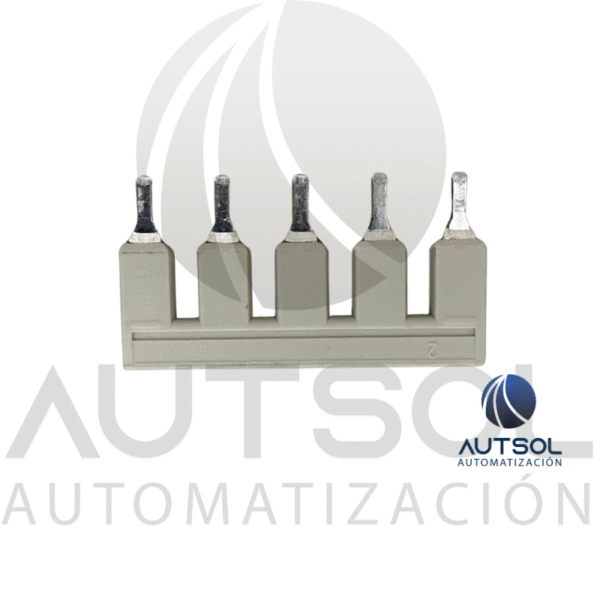 Puente de Conexión Wago 2006-405 | 5 Polos Gris | Jumper para Clema TOPJOB S 6mm² (Serie 2006)