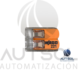 Conector Wago 221-412 | 2 Polos Rápido Compacto | Palanca para Todo Tipo de Cable 4mm²