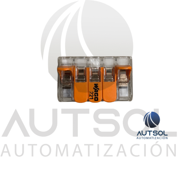 Conector Wago 221-415 | 5 Polos Rápido Compacto | Palanca para Todo Tipo de Cable 4mm²