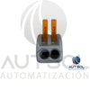 222-412 (3) Conector de Empalme Wago 222-412 | 2 Polos Rápido Clásico | Palanca para Cable 4mm² (AWG 12)