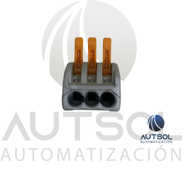 Conector Wago 222-413 | 3 Polos Rápido Clásico | Palanca para Todo Tipo de Cable 4mm²