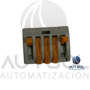 Conector / Clema Wago 222-415 | 5 Polos Rápido Clásico | Palanca para Todo Tipo de Cable 4mm² (AWG 12)
