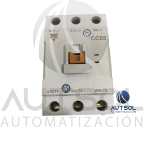 Contactor Trifásico Carlo Gavazzi CC65SA120 | 65A AC-3 | Bobina 120VAC | 3 Polos + 1NA+1NC Aux | Riel DIN