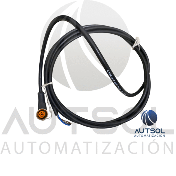 Cable Sensor Carlo Gavazzi CONB13NF-A2 | M12 Hembra Angular (90°) 3 Pines | 2 Metros PVC Conector M12