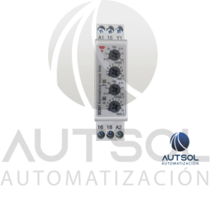 Temporizador Cíclico Asimétrico Carlo Gavazzi DCB51CM24 | Multivoltaje 24-240VAC/DC | 0.1s-100h | Riel DIN 1 SPDT