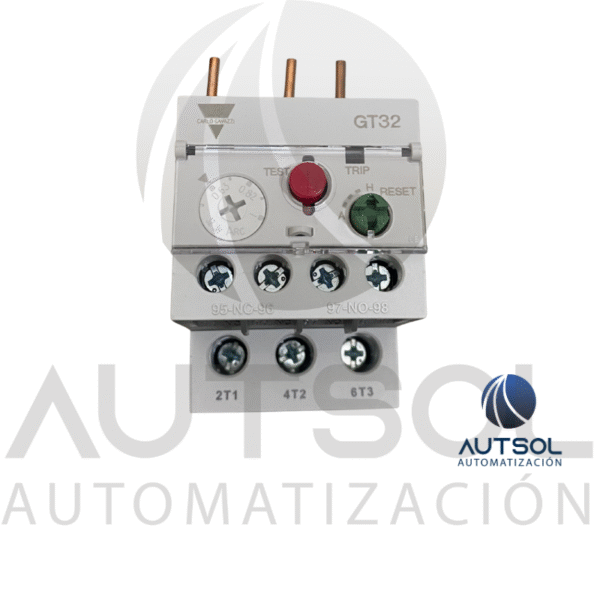 GT32S1A (1) Relé Térmico Carlo Gavazzi GT32S1A | 0.63-1A | Protección Sobrecarga Motor Trifásico | Para Contactor CC12-CC32