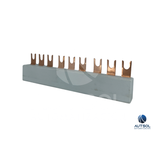 Puente de Conexión (Busbar) Carlo Gavazzi MSVGW45-14-3 | 3 Polos 14mm | para 3 Guardamotores GMS-32
