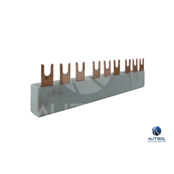 Puente de Conexión (Busbar) Carlo Gavazzi MSVGW45-14-3 | 3 Polos 14mm | para 3 Guardamotores GMS-32