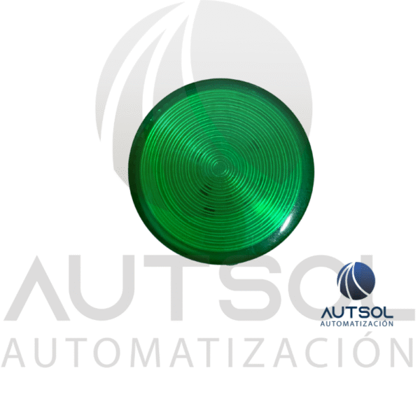 Luz Piloto LED Carlo Gavazzi PL22SRLG24 | Verde 24V AC/DC | Indicador 22mm Lente Redonda Plástico