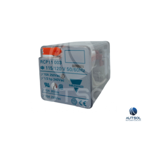 Relevador Carlo Gavazzi 11 Pines 120VAC | RCP11003115/120VAC | 10A 3PDT 3 Contactos Conmutados