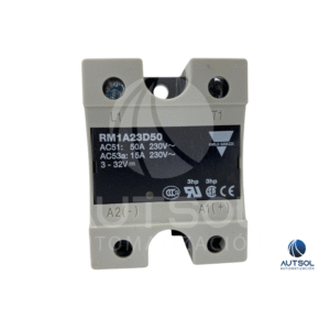 Relevador Estado Sólido Carlo Gavazzi RM1A23D50 | 50A 230VAC | Control 4-32VDC | SSR Monofásico Cruce Cero Panel