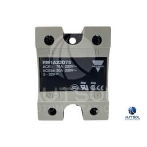 Relevador Estado Sólido Carlo Gavazzi RM1A23D75 | 75A 230VAC | Control 4-32VDC | SSR Monofásico Cruce Cero Panel