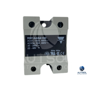 Relevador Estado Sólido Carlo Gavazzi RM1A48A100 | 100A 480VAC | Control 90-280VAC | SSR Monofásico Cruce Cero Panel
