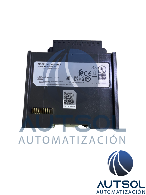 Módulo Salida Digital Delta AS16AN01R-A | 16 Salidas Relevador 2A | Serie AS
