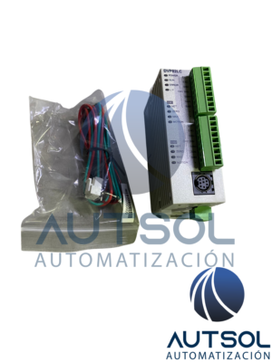 Módulo de Medición de Carga / Célula de Carga Delta Electronics DVP02LC-SL | Serie DVP-S | 2 Canales de Entrada para Células de Carga | Resolución de 20 bits | Montaje en Riel DIN | Lado Izquierdo (Left-Side Extension)