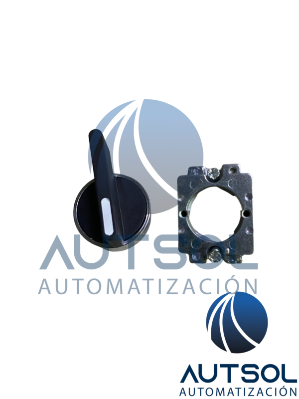 2AS2E-3 (2) Selector de 3 Posiciones con Llave Altech 2AS2E-3 | Serie 22 mm 2A Series | Mantenido (Maintained) | Posiciones Left-Center-Right (45°) | Extracción de Llave en Posición Central | Bisel de Plástico Negro | Montaje 22.5 mm