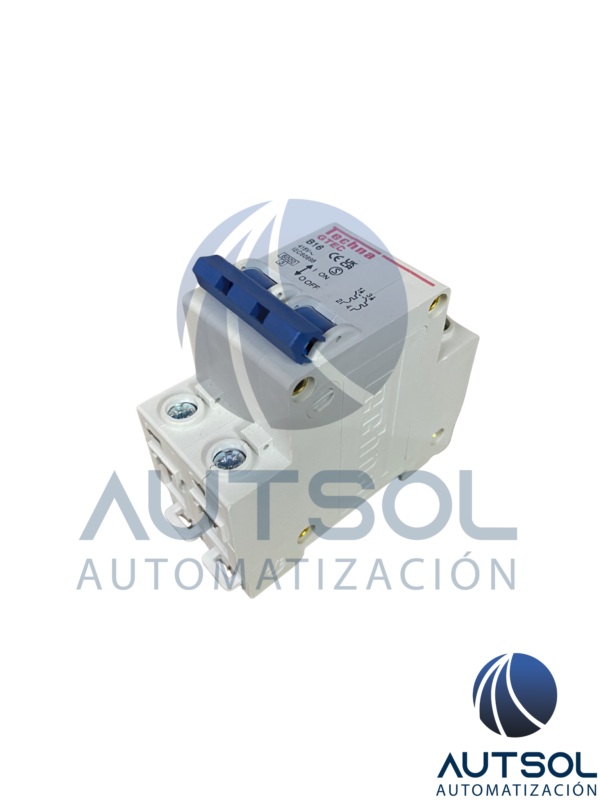 Bloque de Terminales / Tablilla de Conexión (Clema) de Paso Altech 2B16 | Sección 16mm^2 (6 AWG) | Corriente 76 A | Voltaje 600 V | Montaje en Riel DIN | Conexión a Tornillo | Color Gris