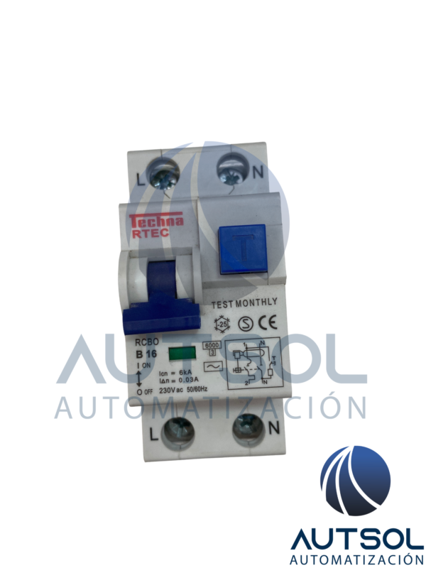 Bloque de Terminales / Tablilla de Conexión (Clema) de Paso Altech 2B16 | Sección 16mm^2 (6 AWG) | Corriente 76 A | Voltaje 600 V | Montaje en Riel DIN | Conexión a Tornillo | Color Gris