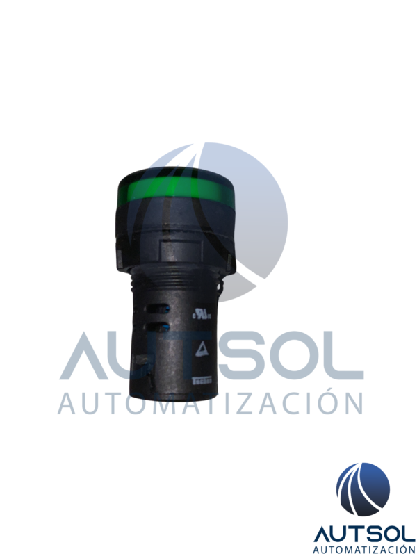 Lámpara Piloto / Luz Indicadora LED Monobloc 22 mm Altech 3PLBR3L-024 | Voltaje 24 VCA/VCD | Color Verde | Cuerpo de Plástico | Protección IP65