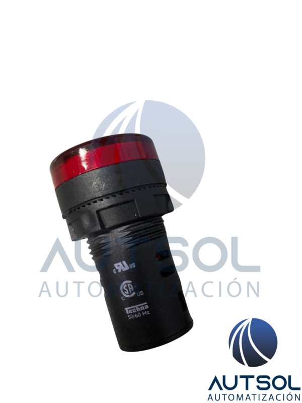 Lámpara Piloto / Luz Indicadora LED Monobloc 22 mm Altech 3PLBR4L-110 | Voltaje 110 VCA | Color Rojo | Cuerpo de Plástico | Protección IP65