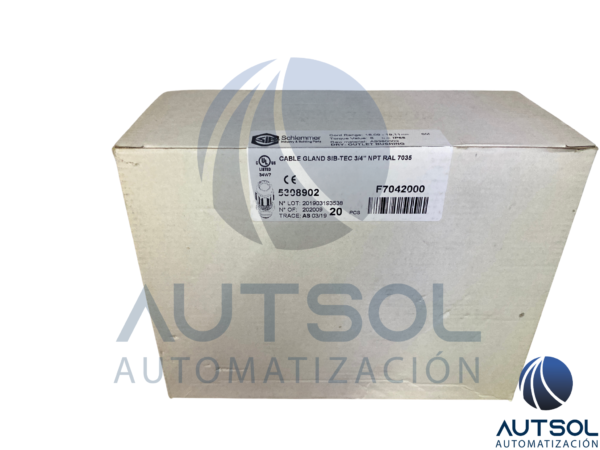 Conector Glándula de Plástico NPT 3/4" Altech 5308902 (5308 902) | Cuerda NPT 3/4" | Rango de Cable 9.0 - 18.0 mm | Color Gris Claro | Poliamida 6 (Nylon 6) | Protección IP68 | Paquete de 20 Piezas