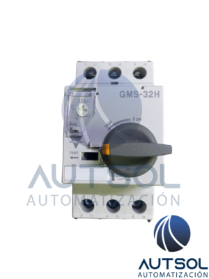 Guardamotor Magnético / Electromecánico Carlo Gavazzi GMS-32H 17A (Serie GMS) | Interruptor de Protección de Motor | Rango de Ajuste Térmico 11 ~ 17 A | Disparo Magnético de Alta Capacidad (221 A) | Capacidad de Ruptura Icu 50 kA a 400/415 V | Accionamiento por Maneta Giratoria (Rotary Handle) | Montaje en Riel DIN-35 / Panel | Ancho de 45 mm