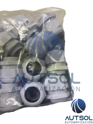 OMRL-08 Conector Glándula de Plástico PG36 con Tuerca Reducida Altech / Ortac OMRL-08 | Cuerda PG-36 | Rango de Cable Reducido (18 - 25 mm) | Color Gris | Poliamida | Protección IP68 | Paquete de 10 Piezas