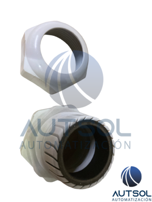 ORL-09 Conector Glándula Metálico de Latón Niquelado M63 de Rosca Estándar Altech / Ortac ORL-09 | Cuerda Métrica M63 x 1.5 | Rango de Cable 37.0 - 44.0 mm | Latón Niquelado | Protección IP68 | Paquete de 1 Pieza