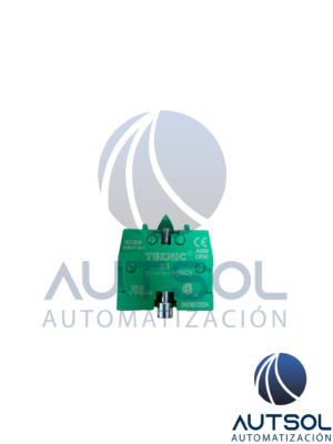 S1 Bloque de Contacto Auxiliar Normalmente Abierto (NO) Altech S1 | Para Botoneras y Módulos de Mando de 22 mm | Serie 22mm / S Series | Contactos de Plata | 10 A / 600 VCA | Montaje Trasero / Panel