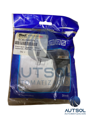 SCB22MP5RC1 Bloque de Contactos Auxiliares y Soporte para Botonería EMAS / Altech SCB22MP5RC1 | Montaje Posterior en Caja de Control | Configuración de Contactos 1 NO + 1 NC | Terminales a Tornillo | Compatible con Serie PB22 / 22 mm