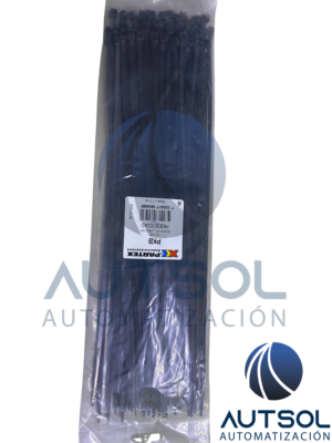 Cincho / Abrazadera de Amarre para Cables Altech PKB36300A0 (Serie PKB) | Longitud 300 mm | Ancho 3.6 mm | Color Negro (Resistente a Rayos UV) | Resistencia a la Tensión 18 kg (40 lbs) | Material Nylon 6/6 Ignífugo | Paquete de 100 Piezas