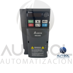 VFD11AMS21ANSAA (2) Variador de Frecuencia Compacto Delta Electronics VFD11AMS21ANSAA | Serie MS300 | 2.2 kW (3 HP) | Entrada Monofásica 200-240 VAC | Salida Trifásica 0-240 VAC | Corriente Nominal 11.0 A | Función STO (SIL 2) | Montaje en Placa / Panel (Tornillos)